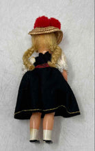 Load image into Gallery viewer, Blonde Hair Austrian Origin Doll Features A Straw Hat With Red Pompoms