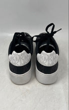 Load image into Gallery viewer, Michael Kors Womens Black White Signature Print Lace-Up Sneaker Shoes Size 5.5M