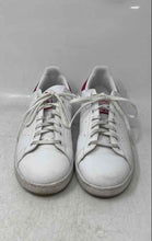 Load image into Gallery viewer, Adidas Boys Stan Smith White Pink Leather Lace-Up Low Top Sneaker Shoes Size 6