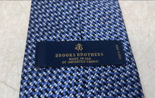 Load image into Gallery viewer, Brooks Brothers Mens Blue Printed Silk Adjustable Designer Tie