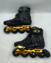 Load image into Gallery viewer, Liku Unisex Performance 125 3WD Speed Black Gold Inline Skates Size EUR 42