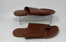 Load image into Gallery viewer, Vince Womens Edris Brown Leather Toe Ring Slip-On Slide Sandals Size 9.5M