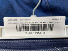 Load image into Gallery viewer, Lululemon Womens Blue Wunder Under Pull-On Activewear Cropped Leggings Size 8