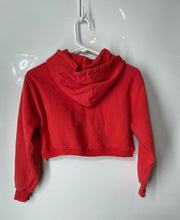 Load image into Gallery viewer, Zara Kids Girls Red White Tokyo Skyline Cropped Pullover Hoodie Size 13-14