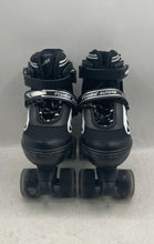 Load image into Gallery viewer, Power Superb Unisex Black Ratchet Buckle Four Wheels Roller Skates Size 39-42