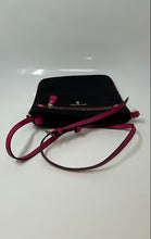 Load image into Gallery viewer, Michael Kors Womens Kelsey Black Pink Adjustable Strap Crossbody Bag