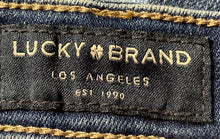 Load image into Gallery viewer, Lucky Brand Womens Blue Pockets Denim Skinny Leg Ankle Jeans Size 0/25