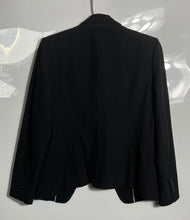 Load image into Gallery viewer, Ann Taylor Womens Black Long Sleeve Notch Collar 2-Button Blazer Size 10P