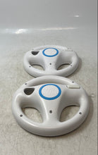 Load image into Gallery viewer, Lot Of 2 Pcs Nintendo Wii RVL-024 White Gaming Steering Wheel Controller