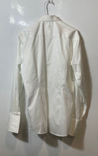 Load image into Gallery viewer, Eton Mens White Striped Spread Collar Long Sleeve Button Dress Shirt Size 16