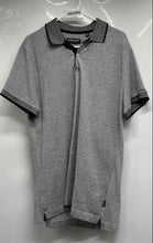 Load image into Gallery viewer, Kenneth Cole Mens Gray Cotton Short Sleeve Regular Fit Polo Shirt Size M
