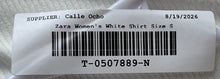 Load image into Gallery viewer, Zara Womens White Sleeveless Scoop Neck Regular Fit Tank Top Size S With Tag