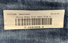Load image into Gallery viewer, Rewash Womens Blue Denim Distressed High-Rise Skinny Leg Jeans Sz 13/31 With Tag