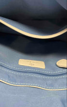 Load image into Gallery viewer, Nanette Lepore Womens Beige Blue Inner Pockets Adjustable Strap Crossbody Bag
