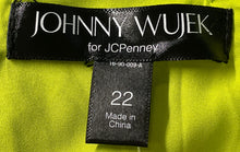 Load image into Gallery viewer, Johnny Wujek Womens Green Back Zip Sleeveless Maxi Dress Size 22 With Tag