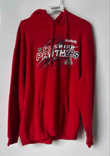 Load image into Gallery viewer, Reebok Mens Red Long Sleeve Florida Panthers Pullover Hoodie Size XL
