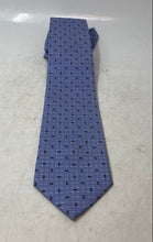 Load image into Gallery viewer, Hugo Boss Mens Blue Silk Printed Keeper Loop Adjustable Pointed Tie