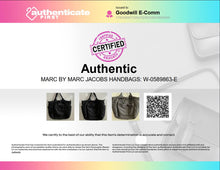 Load image into Gallery viewer, Authentic Marc By Marc Jacobs Womens Black Inner Pocket Medium Tote Handbag