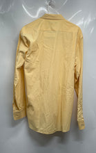 Load image into Gallery viewer, Tommy Hilfiger Mens Yellow Cotton Long Sleeve Collared Dress Shirt Size 15.5