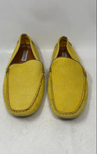 Load image into Gallery viewer, Steve Madden Mens Vaporrr Yellow Perforated Leather Loafer Shoes Size 10.5
