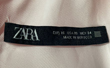 Load image into Gallery viewer, Zara Womens Pink Satin V-Neck Sleeveless Back Zip Short Mini Dress Size XS