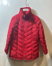 Load image into Gallery viewer, Kenneth Cole Reaction Womens Red Long Sleeve Collared Full Zip Puffer Jacket L