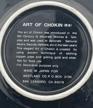 Load image into Gallery viewer, Lot Of 2 Pcs Westland Co Art Of Chokin Ceramic Black Gold Tone Collector Plate