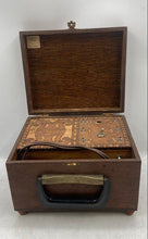 Load image into Gallery viewer, Vintage Brown Wooden Electric Shock Machine Electrotherapy Device Non Functional