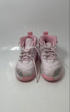 Load image into Gallery viewer, Nike Girls Air Jordan 12 Retro White Pink Leather Sneakers Shoes Size 12C