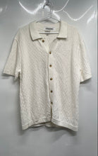 Load image into Gallery viewer, J. Crew Mens Beige Cotton Knitted Collared Button-Up Shirt Size Large