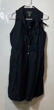 Load image into Gallery viewer, Banana Republic Womens Black Sleeveless Button Front Shirt Dress Size 6