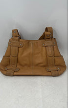 Load image into Gallery viewer, Tignanello Womens Khaki Tan Leather Double Handles Inner Pockets Shoulder Bag