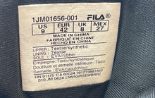 Load image into Gallery viewer, Fila Mens Trailizer 3.0 1JM01656-001 Black Round Toe Lace-Up Trail Boots Size 9
