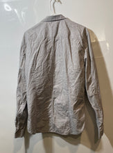 Load image into Gallery viewer, Armani Exchange Mens Gray Spread Collar Long Sleeve Button-Up Shirt Size Large