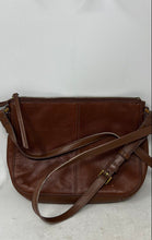 Load image into Gallery viewer, Fossil Womens Brown Leather Inner Pockets Adjustable Strap Zipper Crossbody Bag