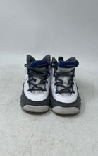 Load image into Gallery viewer, Nike Kids Air Jordan 9 Retro 401812-100 White Gray Lace-Up Sneaker Shoes Size 7C