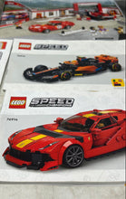 Load image into Gallery viewer, Lot Of 9 Pcs Assorted Lego Speed Champions Large Print Mixed Instruction Manuals