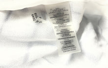 Load image into Gallery viewer, Calvin Klein Womens White Blue Plaid Keyhole Neck Long Sleeve Blouse Top Size L