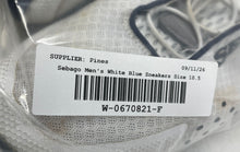 Load image into Gallery viewer, Sebago Mens Cyphon Sea White Blue Low Top Lace-Up Sneakers Shoes Size 10.5M