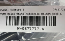 Load image into Gallery viewer, TCMT Black White Skull And Flame Graphic Full-Face Motocross Helmet Size L