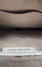Load image into Gallery viewer, Michael Kors Womens Cream Crocodile Embossed Leather Jet Set Crossbody Bag