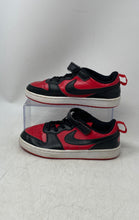 Load image into Gallery viewer, Nike Kids Court Borough Low Recraft DV5457-600 Red Black Sneaker Shoes Size 3Y