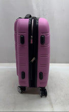Load image into Gallery viewer, Rockland Unisex Pink Retractable Handle Lined Zip-Around Travel Trolley Bag