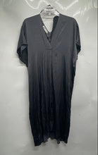 Load image into Gallery viewer, Zara Womens Dark Gray Short Sleeve V-Neck Pullover Tunic Dress Size XS