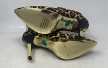 Load image into Gallery viewer, Michael Kors Womens Sonja Brown Black Leopard Print Side Zip Ankle Booties Sz 8