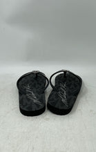 Load image into Gallery viewer, Michael Kors Womens Bedford Black Signature Slip-On Flip Flop Sandals Size 6M
