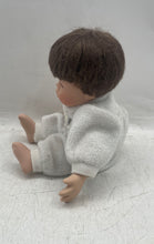 Load image into Gallery viewer, Vintage Porcelain Short Brown Hair And Blue Eyes Collectible Baby Doll