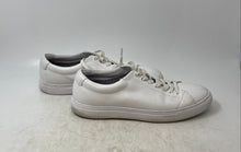 Load image into Gallery viewer, Boss Mens White Leather Lace-Up Round Toe Low Top Sneaker Shoes Size EUR 44