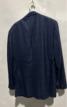 Load image into Gallery viewer, Daniel Cremieux Mens Blue Plaid Long Sleeve Notch Lapel Two-Button Blazer Sz 44L