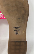 Load image into Gallery viewer, Soda Milan Womens Flair Pink Square Open Toe Slip-On Slide Sandals Size 6.5